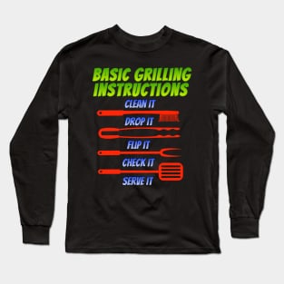 Basic Grilling Instructions Long Sleeve T-Shirt